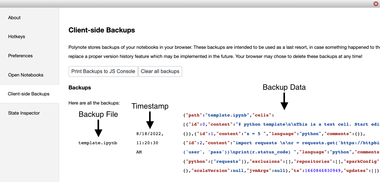 Client-Side Backups