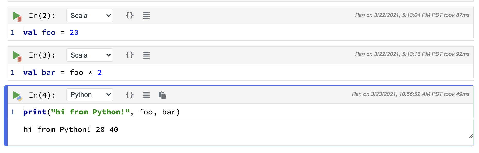 Accessing a Scala variable from Python